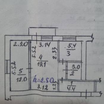 Продается 2-х комнатная квартира, 44,6 м²