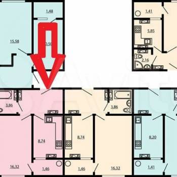 Продается 1-комнатная квартира, 38 м²