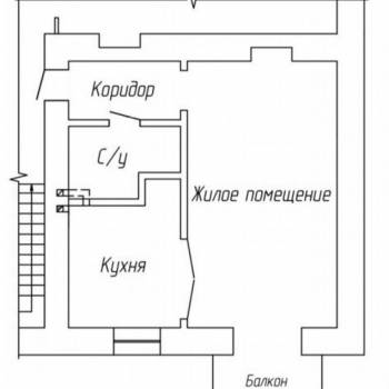 Продается 1-комнатная квартира, 36,9 м²