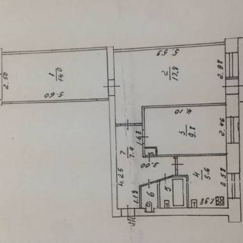 Продается 3-х комнатная квартира, 59,8 м²