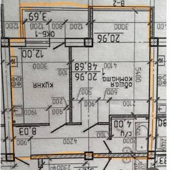 Продается 1-комнатная квартира, 48,6 м²