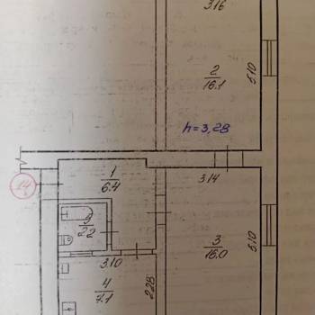 Продается 2-х комнатная квартира, 48 м²