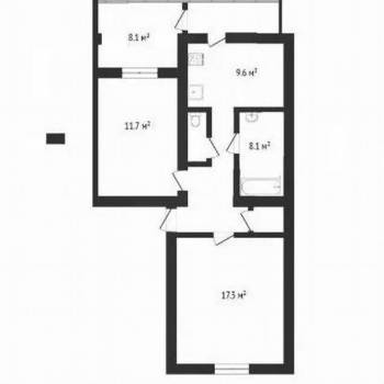 Продается 3-х комнатная квартира, 56,7 м²