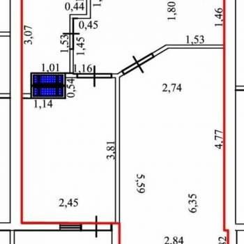 Продается 1-комнатная квартира, 37 м²