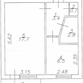 Сдается 1-комнатная квартира, 31,1 м²