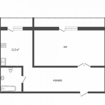Сдается 1-комнатная квартира, 40,1 м²