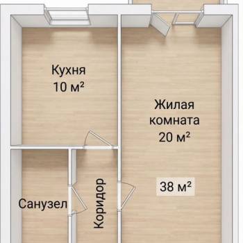 Сдается 1-комнатная квартира, 38 м²