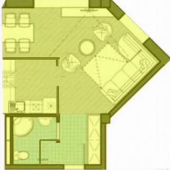 Сдается 1-комнатная квартира, 33,5 м²