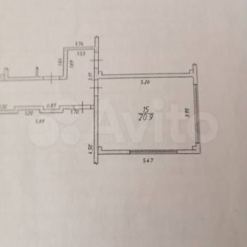 Продается 1-комнатная квартира, 20,9 м²