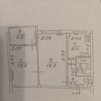 Продается 2-х комнатная квартира, 46,6 м²
