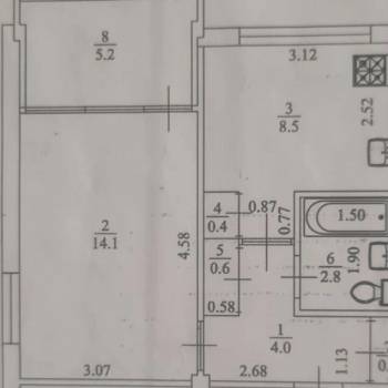 Продается 1-комнатная квартира, 33,5 м²