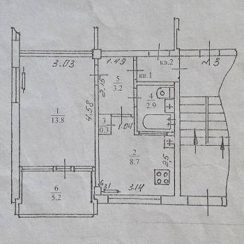 Продается 1-комнатная квартира, 28,9 м²