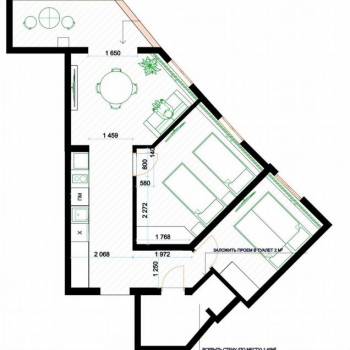 Продается 3-х комнатная квартира, 59 м²