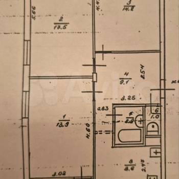 Продается 3-х комнатная квартира, 69,7 м²