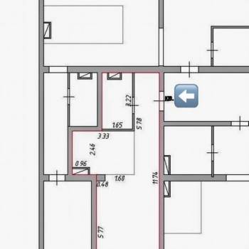 Продается 1-комнатная квартира, 45 м²