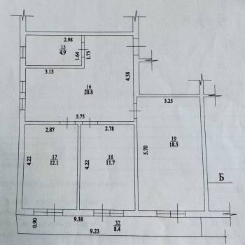 Продается 3-х комнатная квартира, 68 м²