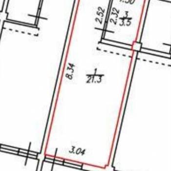 Продается 1-комнатная квартира, 24,8 м²