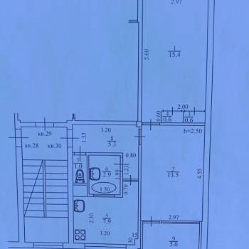 Продается 3-х комнатная квартира, 53 м²