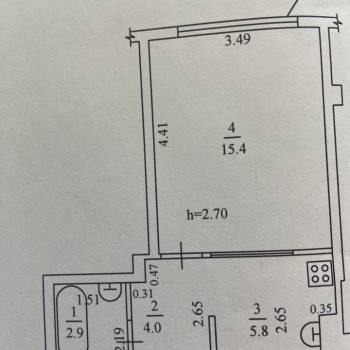 Продается 1-комнатная квартира, 28 м²