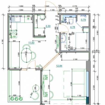 Продается 1-комнатная квартира, 35,2 м²