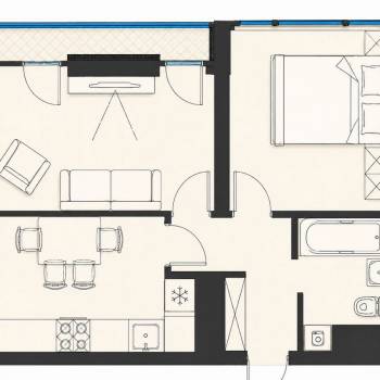 Продается 2-х комнатная квартира, 46 м²