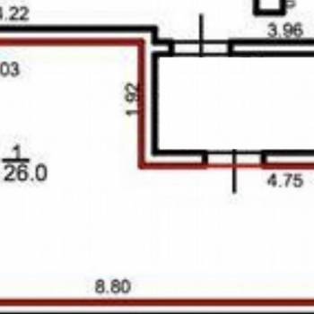 Продается 1-комнатная квартира, 26 м²