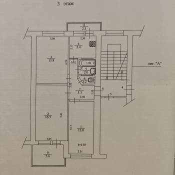 Продается 3-х комнатная квартира, 65 м²