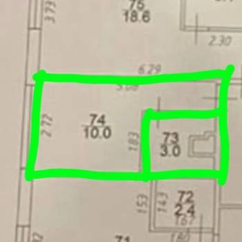 Продается 1-комнатная квартира, 13 м²