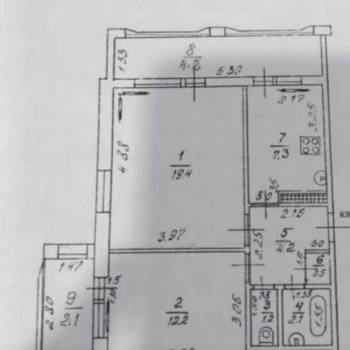 Продается 2-х комнатная квартира, 53,2 м²