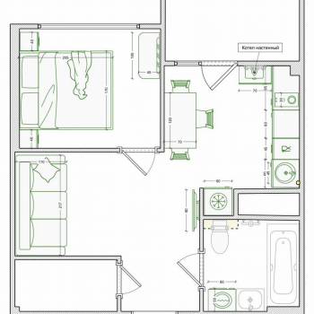 Продается 1-комнатная квартира, 32,7 м²