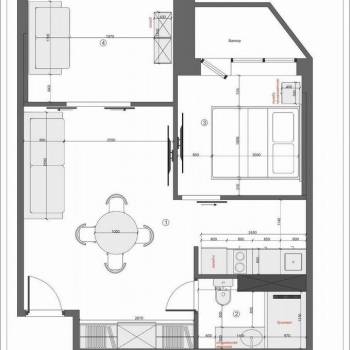 Продается 2-х комнатная квартира, 46,5 м²