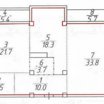 Продается 2-х комнатная квартира, 45 м²