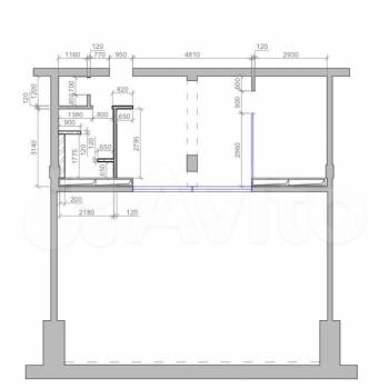 Продается 1-комнатная квартира, 120 м²