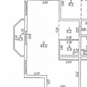 Сдается Многокомнатная квартира, 53 м²