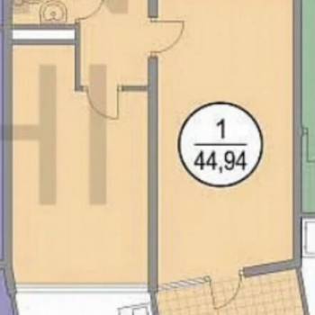 Продается 1-комнатная квартира, 45 м²
