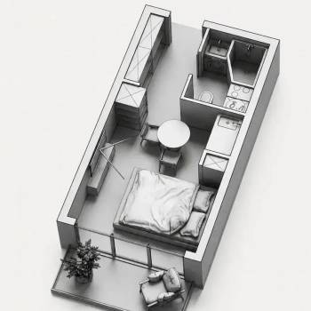 Продается 1-комнатная квартира, 23 м²