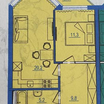 Сдается 1-комнатная квартира, 46,5 м²