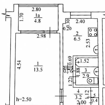Продается 1-комнатная квартира, 31,5 м²