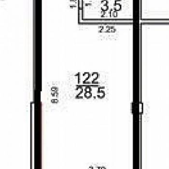 Продается 1-комнатная квартира, 34 м²