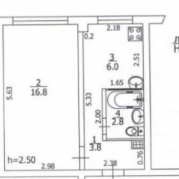 Продается 1-комнатная квартира, 29,4 м²