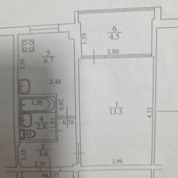 Продается 1-комнатная квартира, 31,1 м²