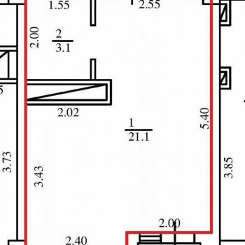 Продается 1-комнатная квартира, 25,9 м²