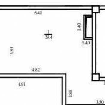 Продается 1-комнатная квартира, 24,9 м²