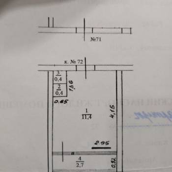 Продается 1-комнатная квартира, 14 м²