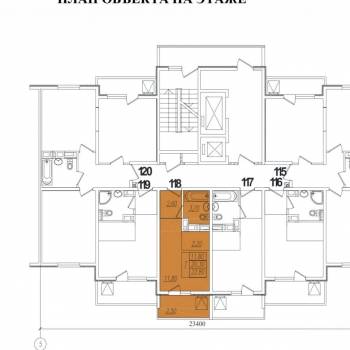 Сдается 1-комнатная квартира, 23 м²