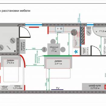 Продается 1-комнатная квартира, 46,5 м²