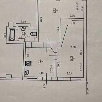 Продается 2-х комнатная квартира, 38 м²