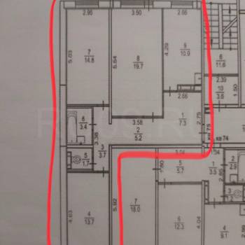 Продается 3-х комнатная квартира, 81 м²