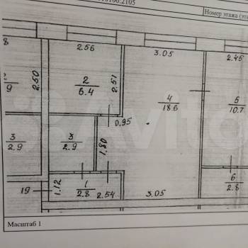Продается 2-х комнатная квартира, 45 м²