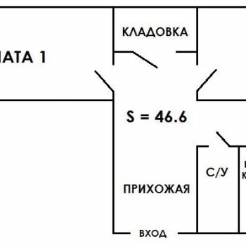 Сдается 2-х комнатная квартира, 46,6 м²